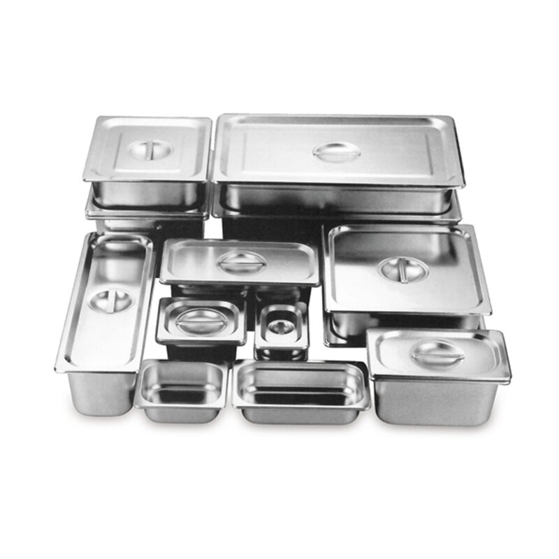 Food Storage Containers Manufacturer - 1/3 Stainless Steel Stackable Steam Table Pan for Buffet Event Catering