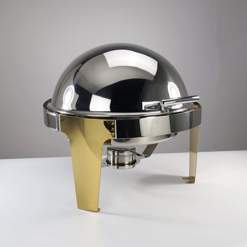 Chafing Dish Manufacturer - Hotel & Restaurant Supplies Round Stainless Steel Rolling Top Food Warmer