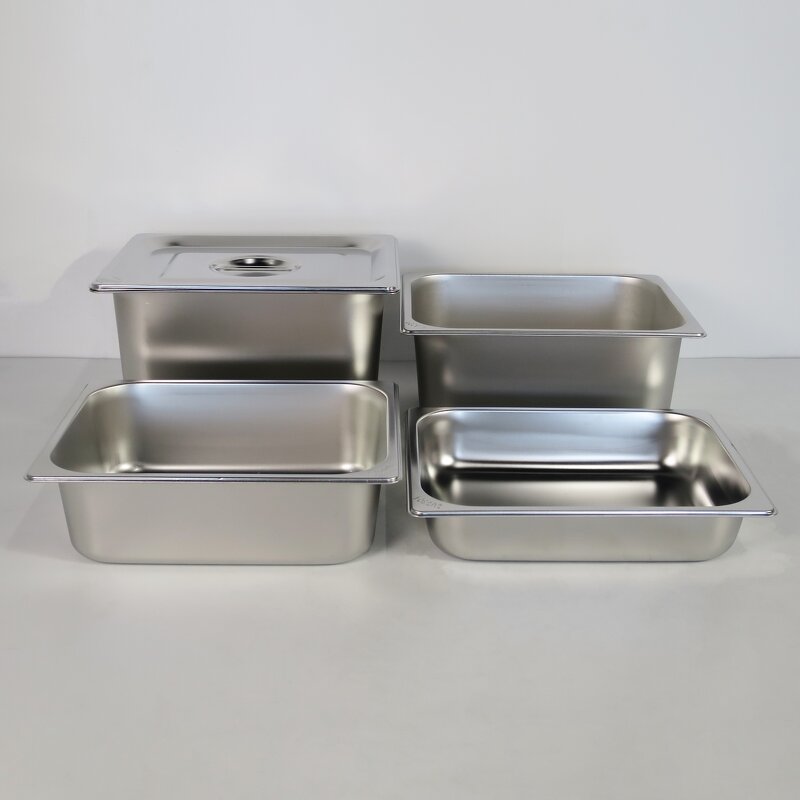 GN Pan Manufacturer - 304 Stainless Steel 1/2 GN Food Pan for Hotel & Restaurant