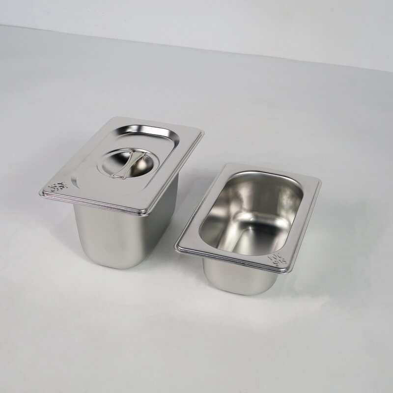 GN Pan Manufacturer - 304 Stainless Steel 1/9 GN Food Pan for Hotel & Restaurant