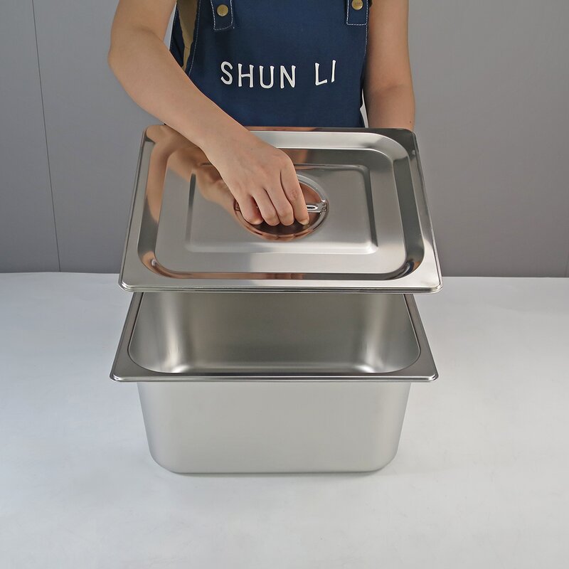 Food Storage Containers Manufacturer - 1/9 Stainless Steel Stackable Steam Table Pan for Buffet Event Catering