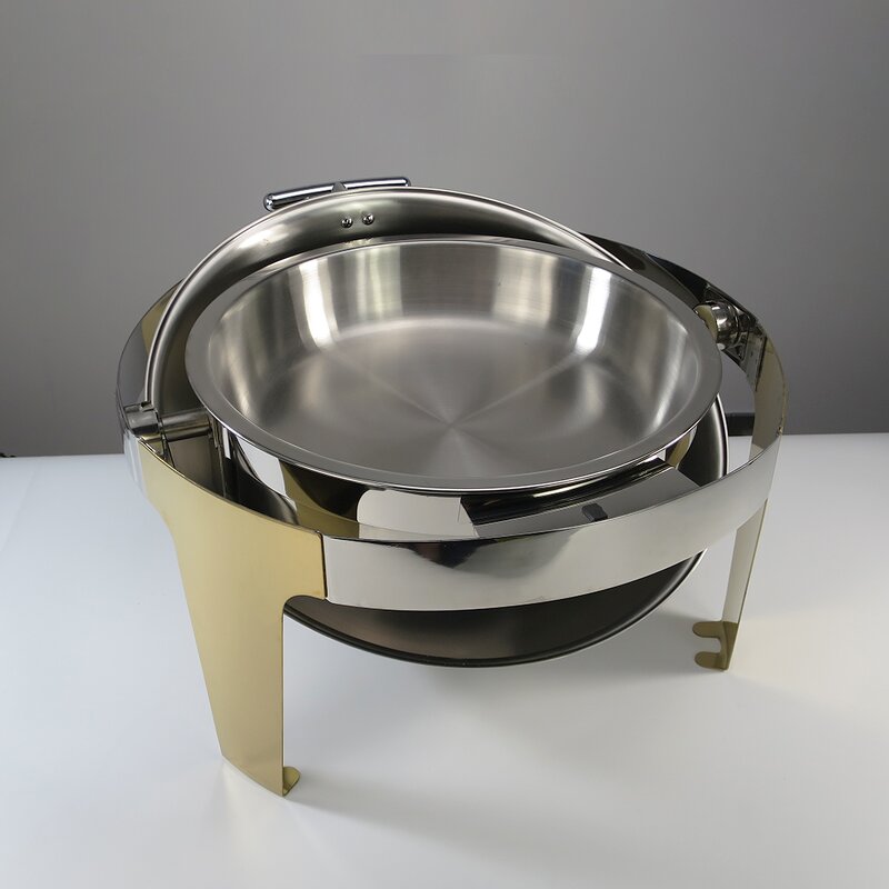 Chafing Dish Manufacturer - Hotel & Restaurant Supplies Round Stainless Steel Rolling Top Food Warmer