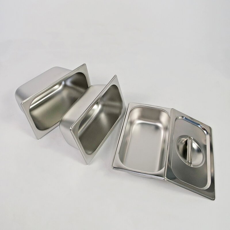 Food Storage Containers Manufacturer - 1/4 Stainless Steel Stackable Steam Table Pan for Buffet Event Catering