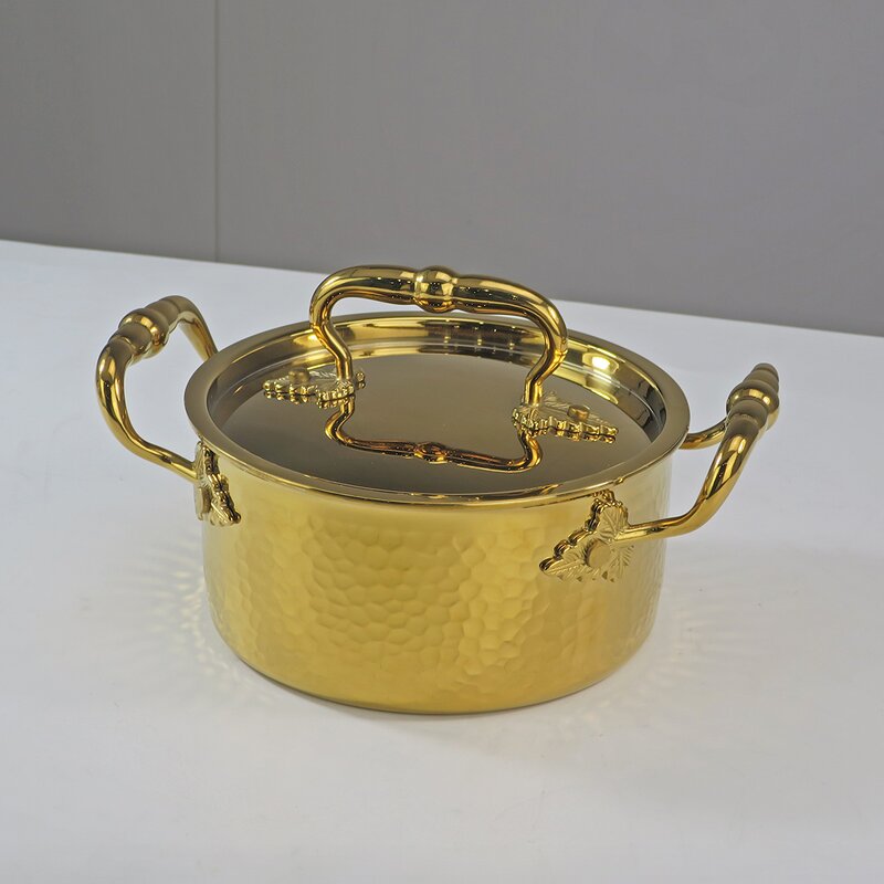 Commercial Hot Pot Set Manufacturer - Single Small Food Heater Buffet Stainless Steel Mini Three-piece Cooking Pot