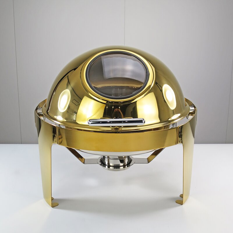 Chaffing Dishes Manufacturer - Hotel & Restaurant Luxury for Buffet Catering Stainless Steel Roll Top