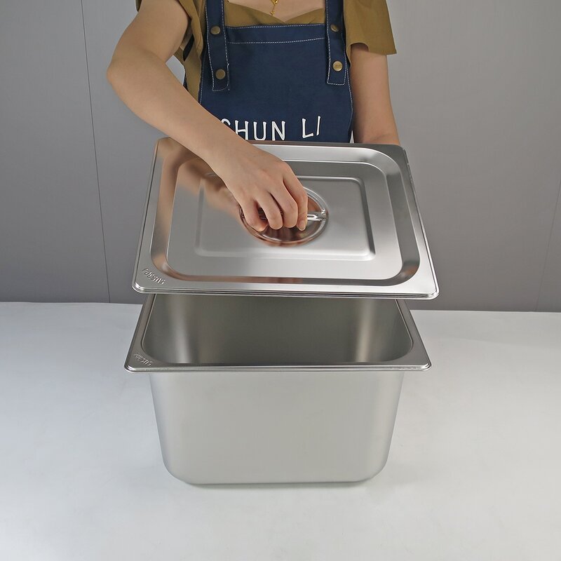 GN Pan Manufacturer - 304 Stainless Steel 1/6 GN Food Pan for Hotel & Restaurant