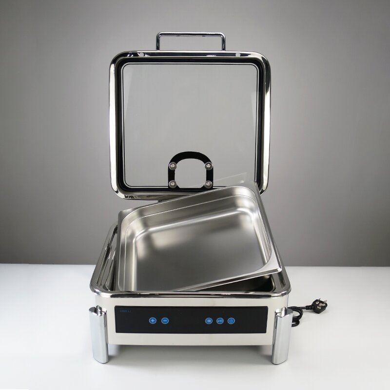 Buffet Chafer Dishes Manufacturer - Wholesale Luxury Digital Display Buffet Stove Stainless Steel Set for Party