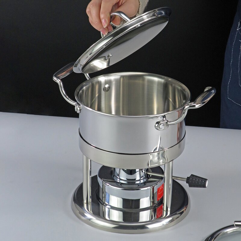 Alcohol Stove Manufacturer - Stainless Steel Household Commercial Removable Small Chafing Dish Solid Fuel Boiler