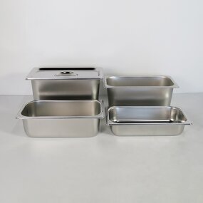Food Storage Containers Manufacturer - 1/3 Stainless Steel Stackable Steam Table Pan for Buffet Event Catering
