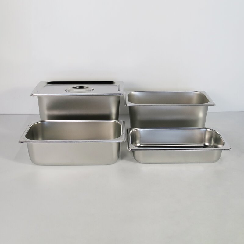 Food Storage Containers Manufacturer - 1/3 Stainless Steel Stackable Steam Table Pan for Buffet Event Catering