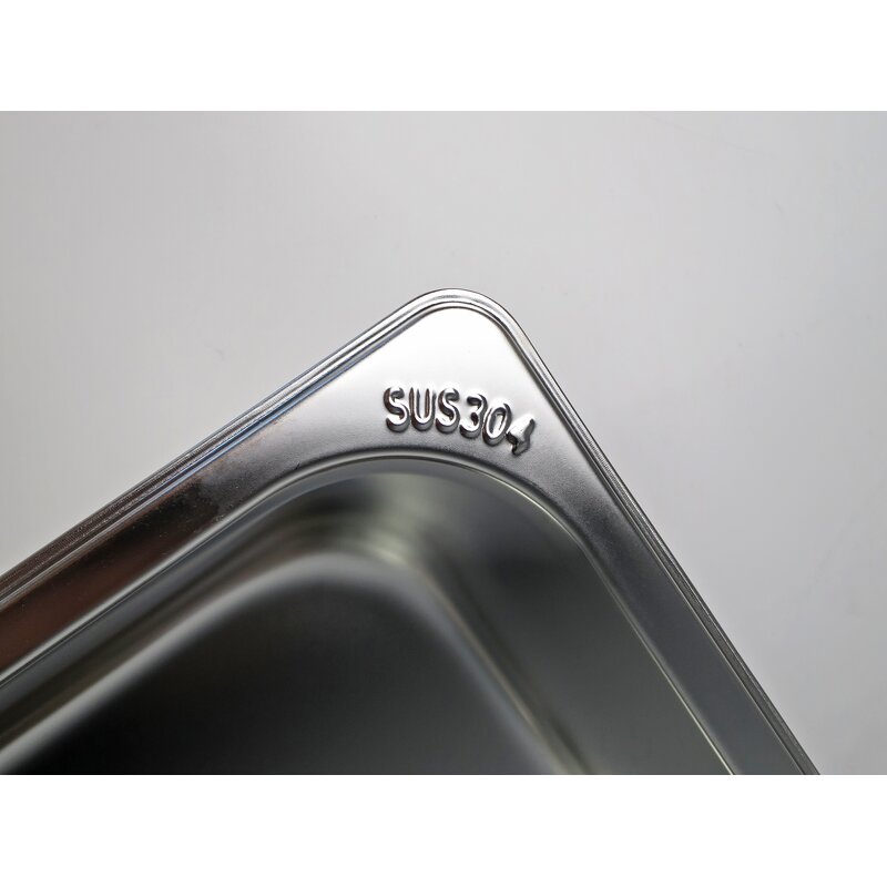 GN Pan Manufacturer - 304 Stainless Steel 1/4 GN Food Pan for Hotel & Restaurant