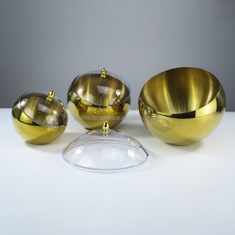 Serving Bowl Manufacturer - Golden Hotel Restaurant Buffet Multifunction with Lid Stainless Steel Slant Sauce Bowl