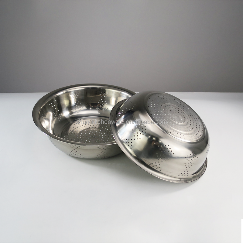 Colander Set Manufacturer - Kitchen Use Stainless Steel Rice Wash Sieve Basket Strainer Steel Colander