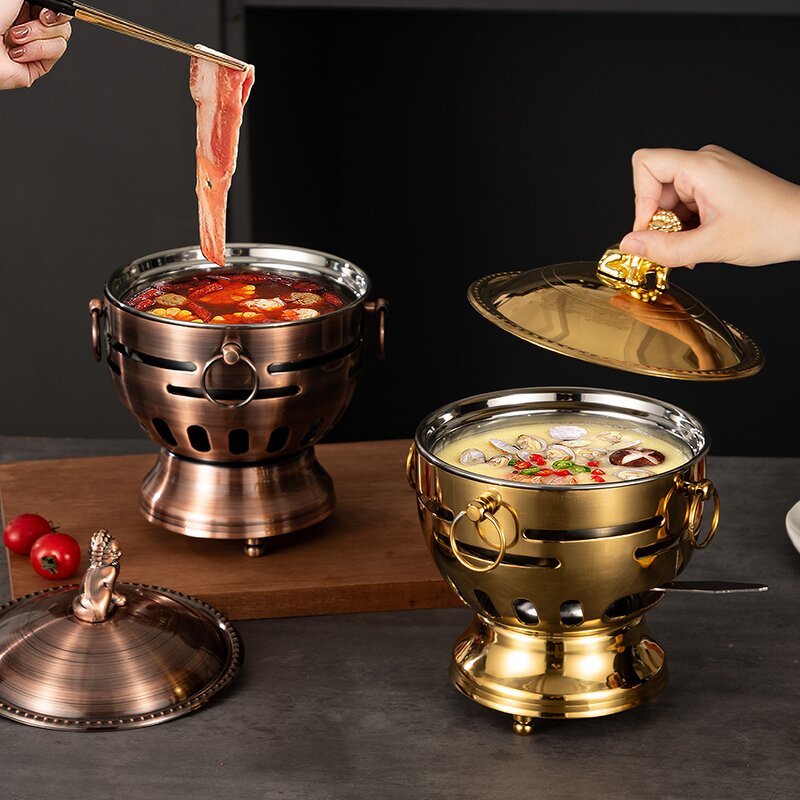 Cooking Stove Hot Pot Manufacturer - One Person Made of Stainless Steel for Hotel and Restaurant Use