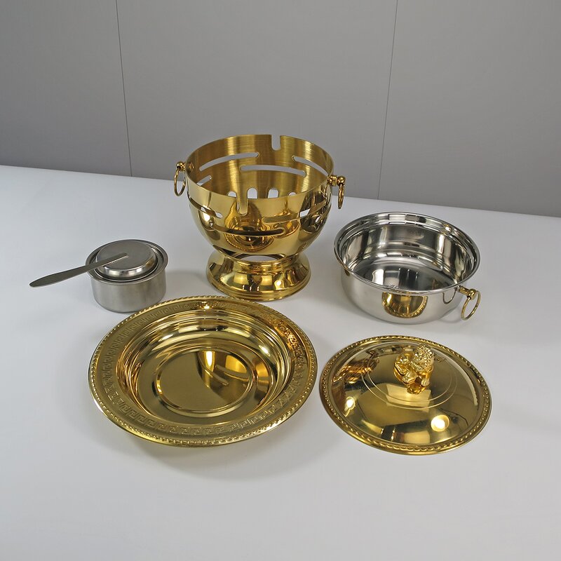 Mini Hot Pot Manufacturer - Luxury Shabu Pot Restaurant Stainless Steel Alcohol Stove