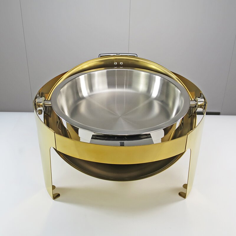 Chaffing Dishes Manufacturer - Hotel & Restaurant Luxury for Buffet Catering Stainless Steel Roll Top