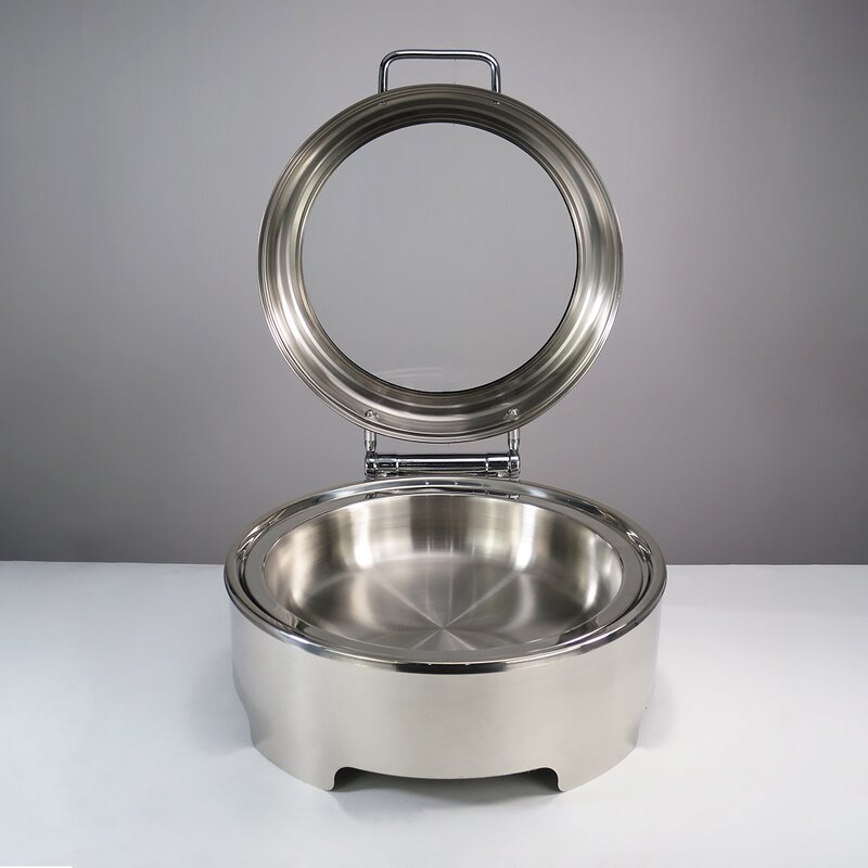 Wedding Chafing Dish Set Manufacturer - Hot Sale 6L Stainless Steel Round Hydraulic