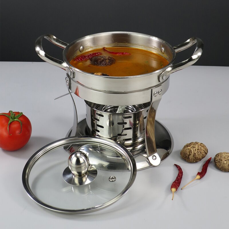 Mini Alcohol Stove Manufacturer - High Quality Stainless Steel Small Hot Pot Mini Hot Pot