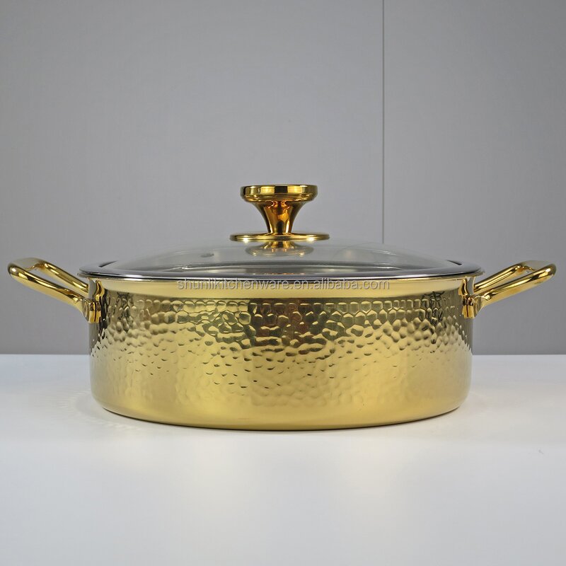 Chafing Dish Manufacturer - Golden Hammer Commercial 304 Stainless Steel Large Capacity Induction Cooker With Glass Lids