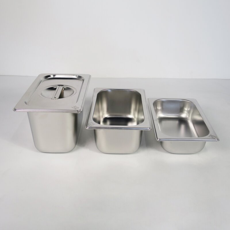 GN Pan Manufacturer - 304 Stainless Steel 1/4 GN Food Pan for Hotel & Restaurant
