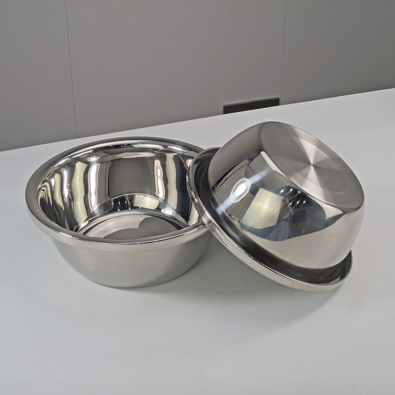 Stainless Steel Basin Manufacturer - Different Sizes Salad Bowl Large Kitchen Multifunctional Mixing Bowl