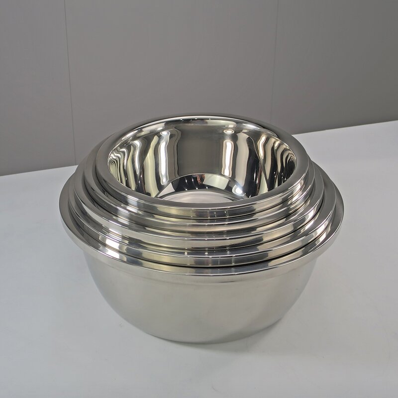 Stainless Steel Basin Manufacturer - Different Sizes Salad Bowl Large Kitchen Multifunctional Mixing Bowl