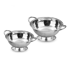 Colander Bowl Manufacturer - Stainless Steel Kitchenware Filter Basin Kitchen Strainer for Fruits Vegetables