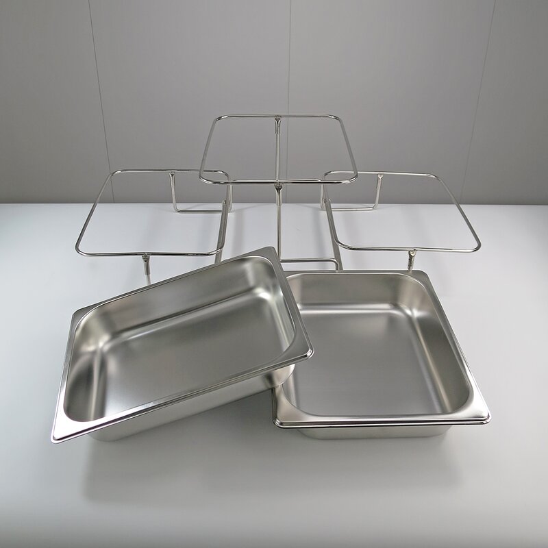 Food Display Stand Manufacturer - Bow Shaped Top Quality Stainless Steel Divider for Hotel Buffet Dessert Cake
