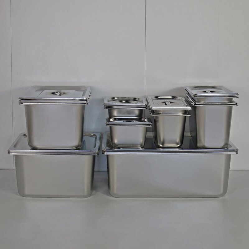 GN Pan Manufacturer - 304 Stainless Steel 1/3 GN Food Pan for Hotel & Restaurant