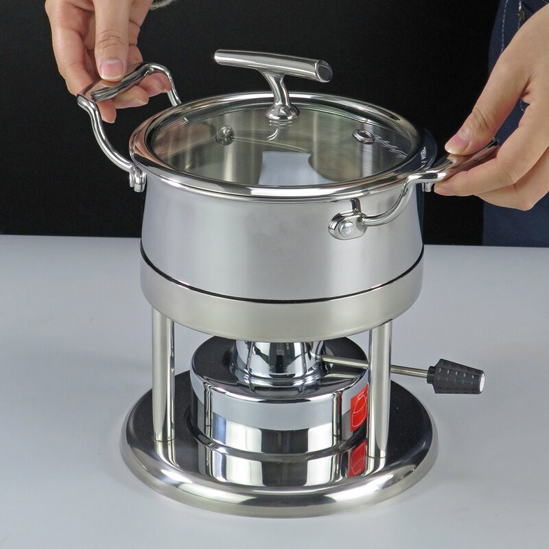 Alcohol Stove Manufacturer - Stainless Steel Household Commercial Removable Small Chafing Dish Solid Fuel Boiler