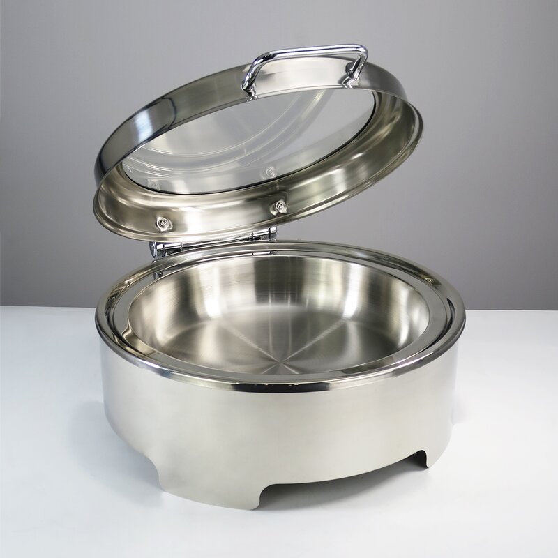 Wedding Chafing Dish Set Manufacturer - Hot Sale 6L Stainless Steel Round Hydraulic