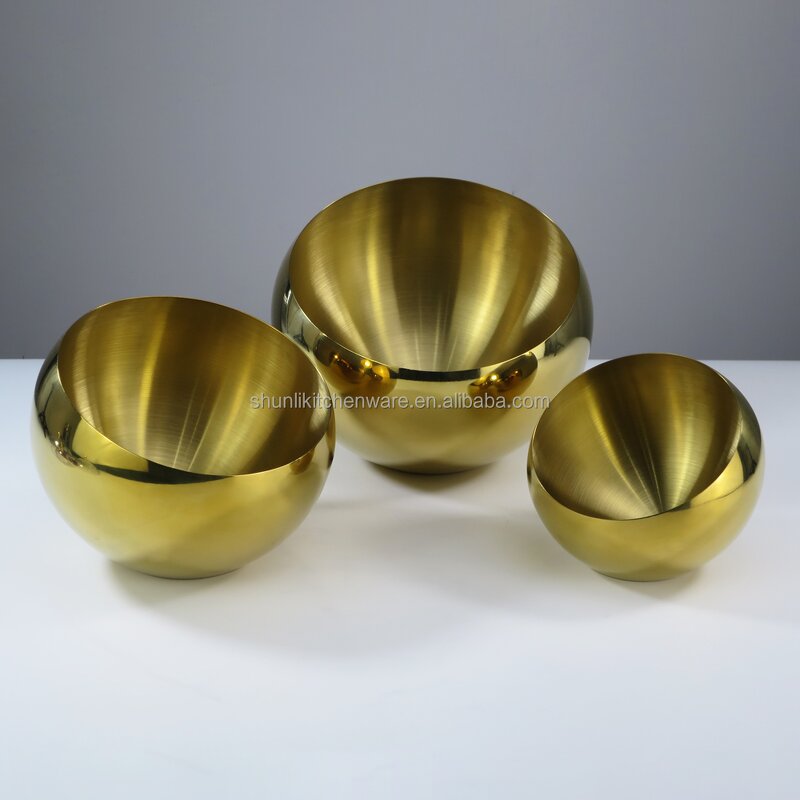 Serving Bowl Manufacturer - Golden Hotel Restaurant Buffet Multifunction with Lid Stainless Steel Slant Sauce Bowl