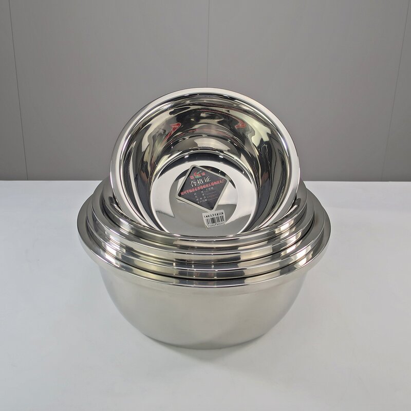 Stainless Steel Basin Manufacturer - Different Sizes Salad Bowl Large Kitchen Multifunctional Mixing Bowl