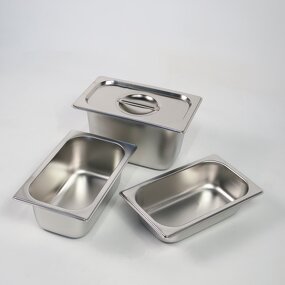 Food Storage Containers Manufacturer - 1/4 Stainless Steel Stackable Steam Table Pan for Buffet Event Catering