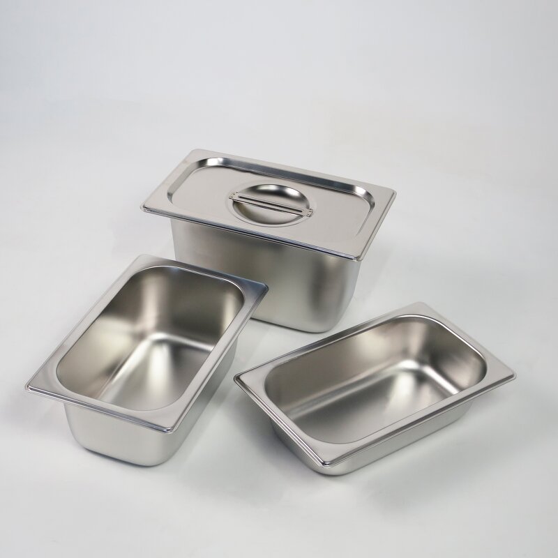 Food Storage Containers Manufacturer - 1/4 Stainless Steel Stackable Steam Table Pan for Buffet Event Catering