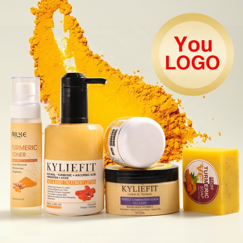 Turmeric Skin Care Manufacturer - OEM Natural Acne Brightening Set