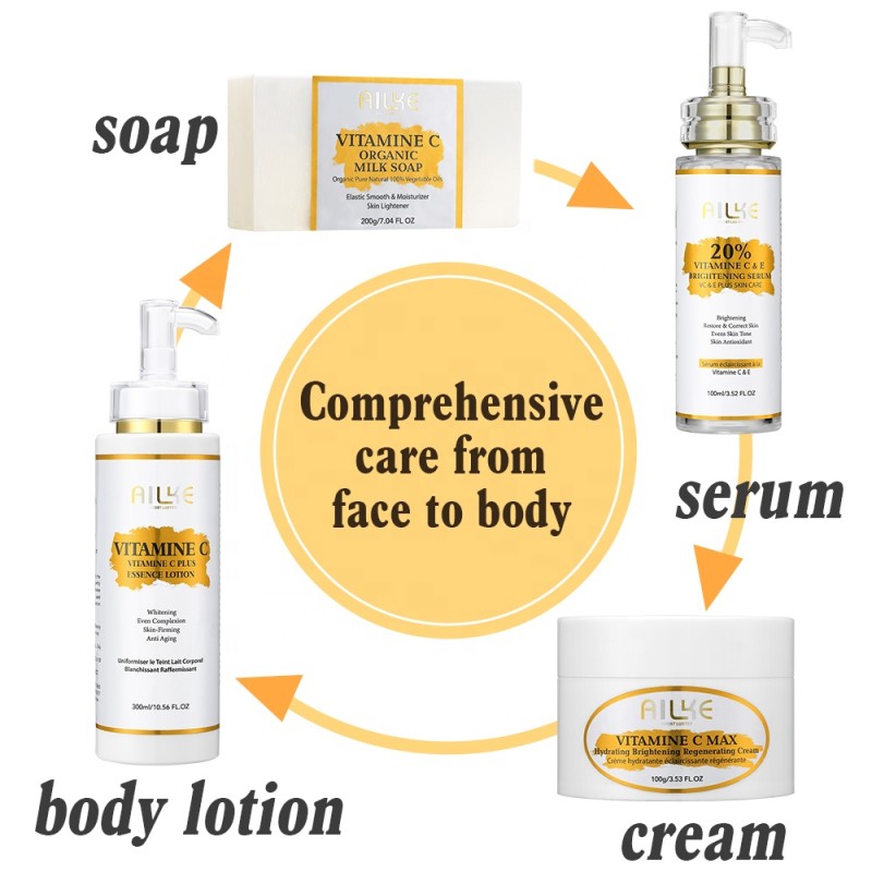 Skincare Set Factory - OEM Niacinamide Vitamin C Dark Skin