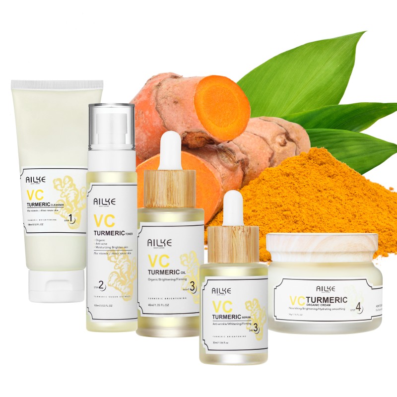 Facial Set Factory - OEM Organic Turmeric Moisturizing Set