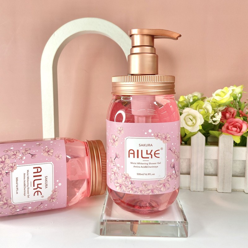 Body Wash Manufacturer - OEM Strawberry Sakura Rose Scrub