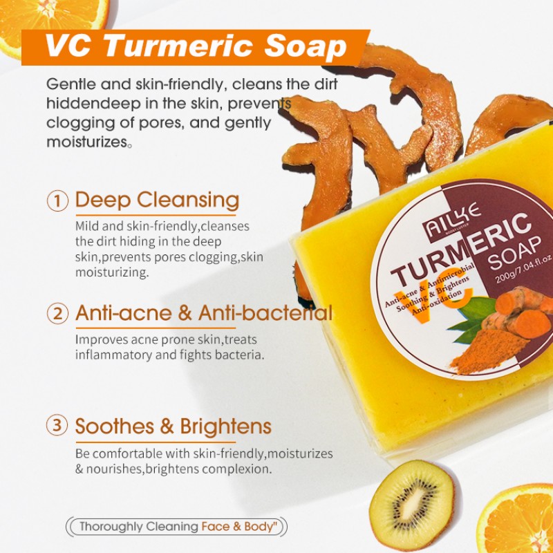 Acne Soap Manufacturer - OEM Turmeric Scrub Dark Spot Removal