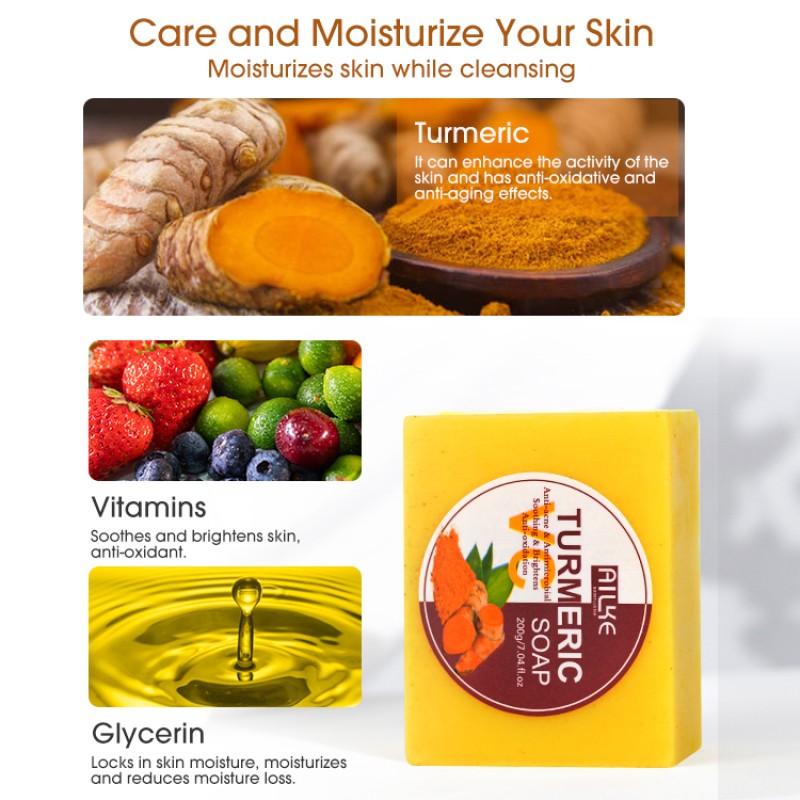Acne Soap Manufacturer - OEM Turmeric Scrub Dark Spot Removal