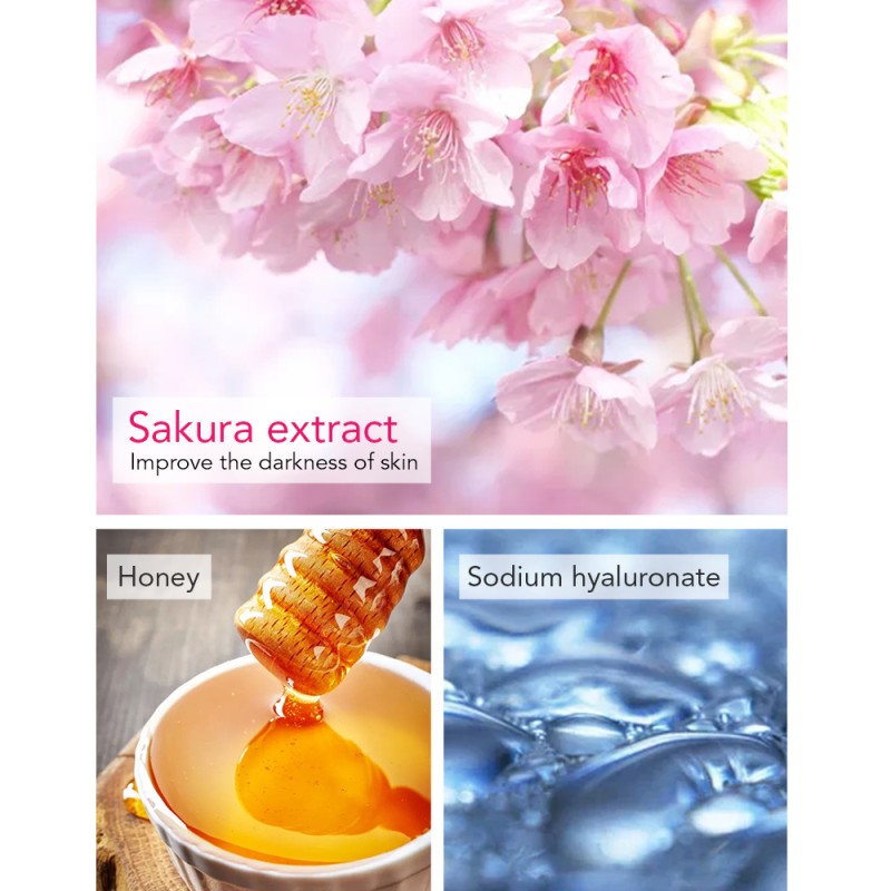 Shower Gel Factory - OEM Sakura Skin Whitening Purifying