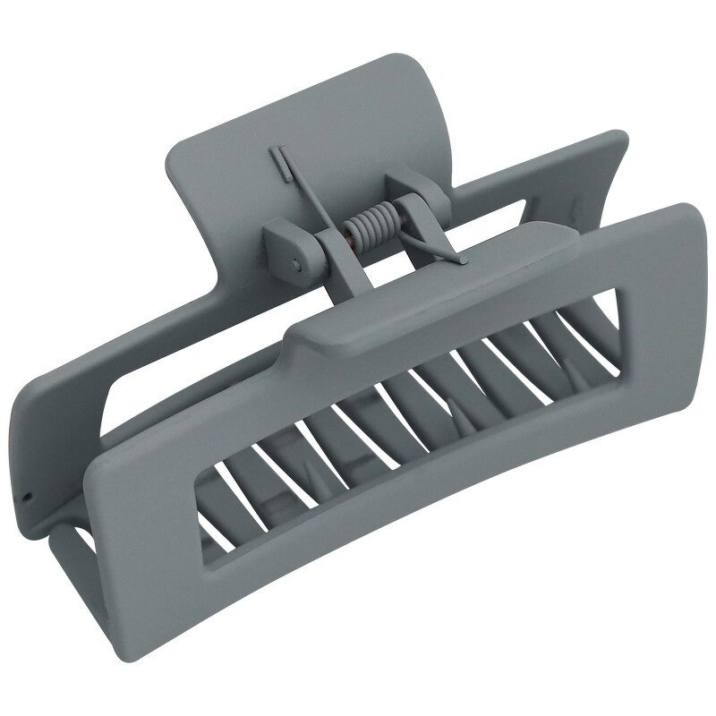 Hair Claw Clip Manufacturer - Wholesale New Fashion Large Matte Plastic Rectangle for Girls Women