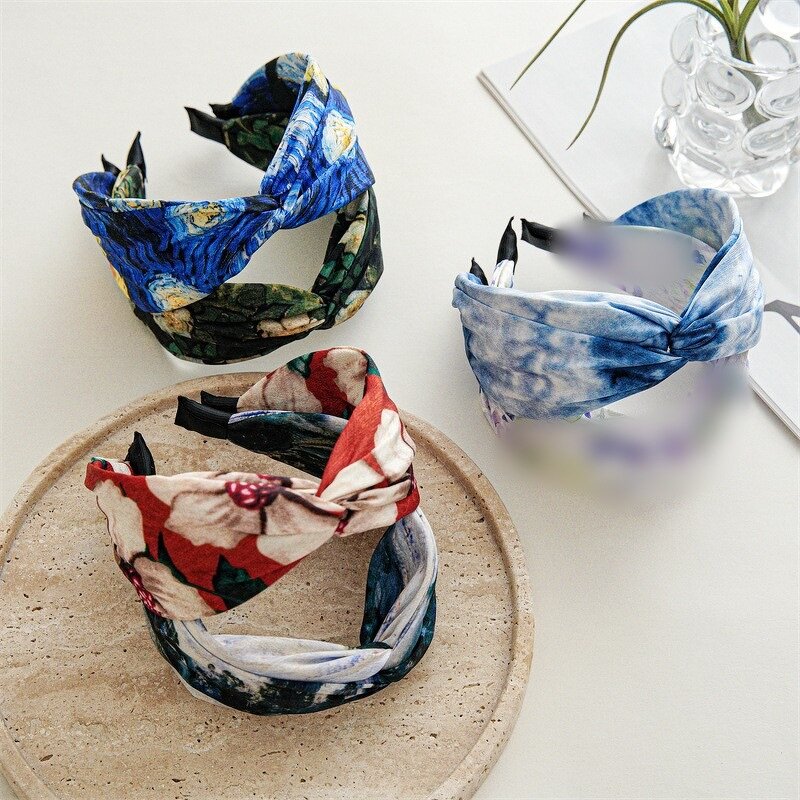 Women's Headband Manufacturer - New Style Stylish Classic Boho Satin with Alloy