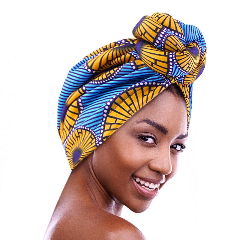 Turban Headwrap Manufacturer - African Style Ethnic Bandanas Top Knotted Headscarf for Women
