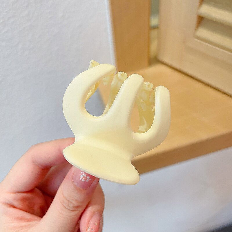 Plastic Hair Claw Clip Manufacturer - New Pumpkin Shape Headpiece High Ponytail Fixing Artifact for Girls Women