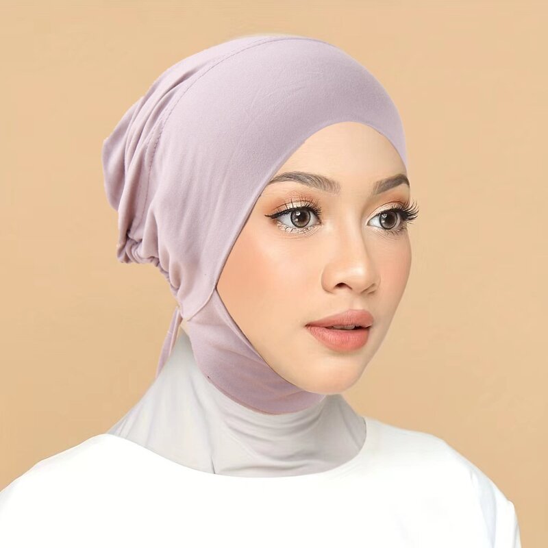 Muslim Hijab Cap Manufacturer - Sharut 2025 Custom Solid Color Jersey Cotton Inner for Women Summer