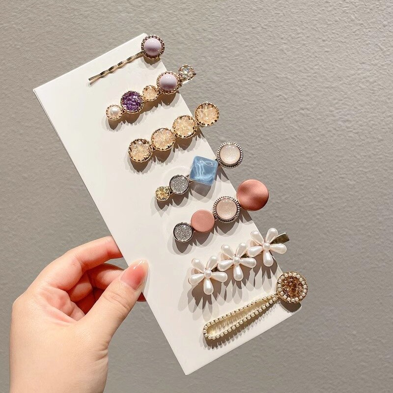 Hair Clips Manufacturer - Wedding Barrette Bead Hairgrips Girls Pearl Pins Party Bling Large Pearl