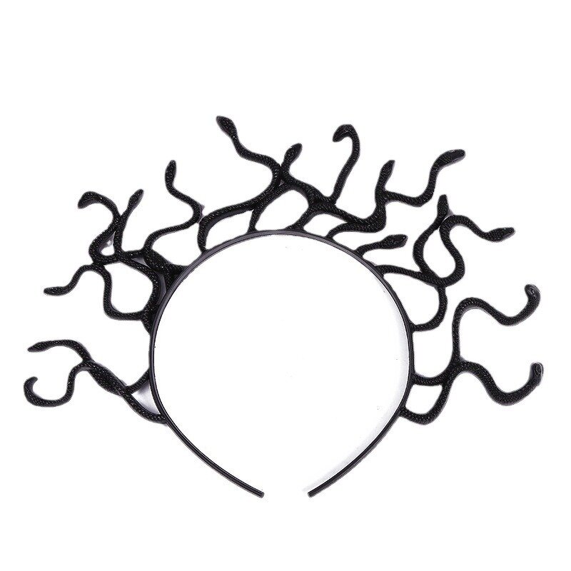 Plastic Head Band Manufacturer - Hot Design Egypt Snake Medusa for Halloween Party Girls & Women