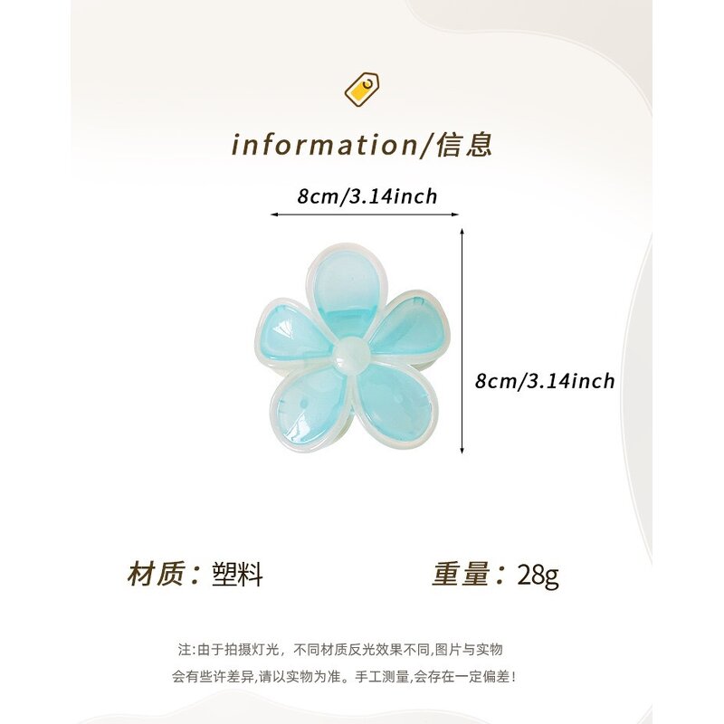 Hair Claw Clip Manufacturer - 2025 Spring Summer New Product Flower Sweet for Women